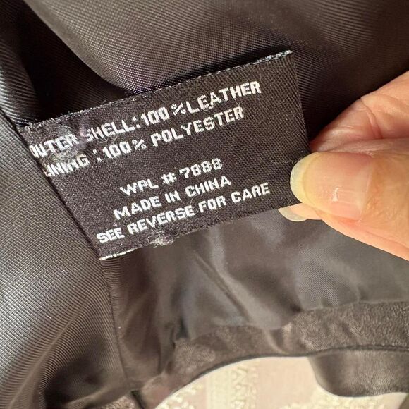 Anne Klein Women's Black Leather Jacket - Picture 6 of 7